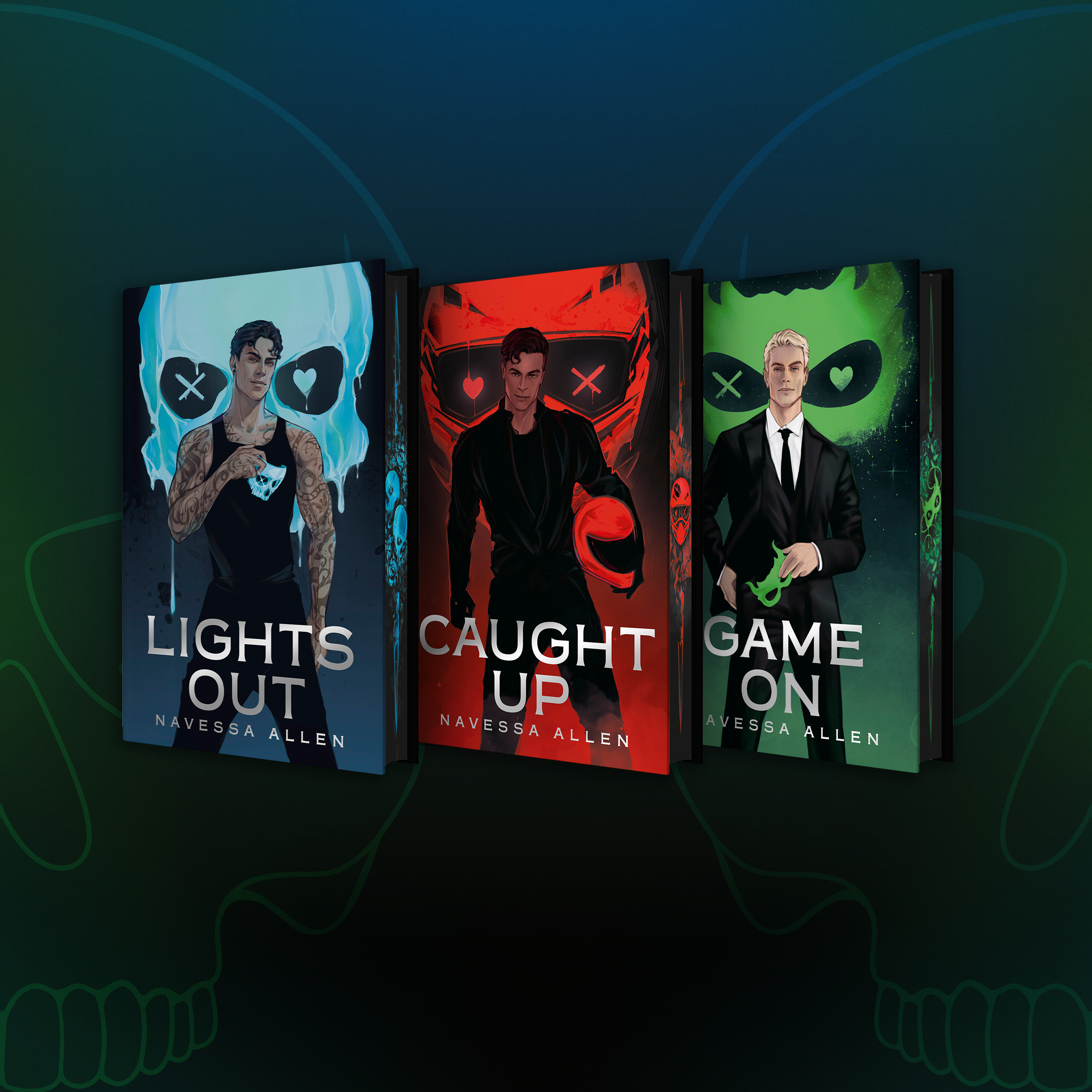 the Mortal Editions of Lights Out , Caught Up , and Game On